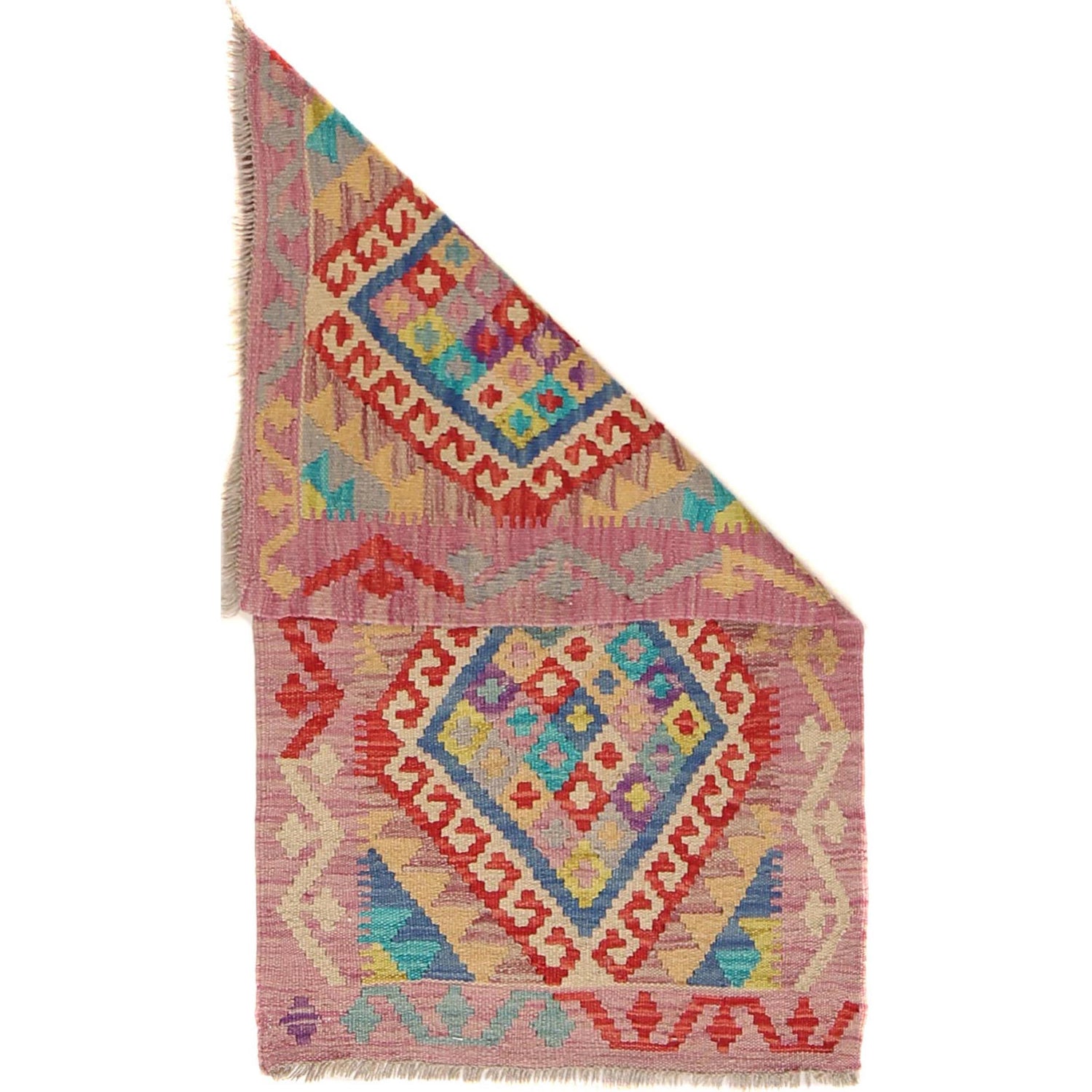 Handmade Vegetable Kelim 2' 0 x 3' 5" ft / 60 x 103 cm - No. W30350