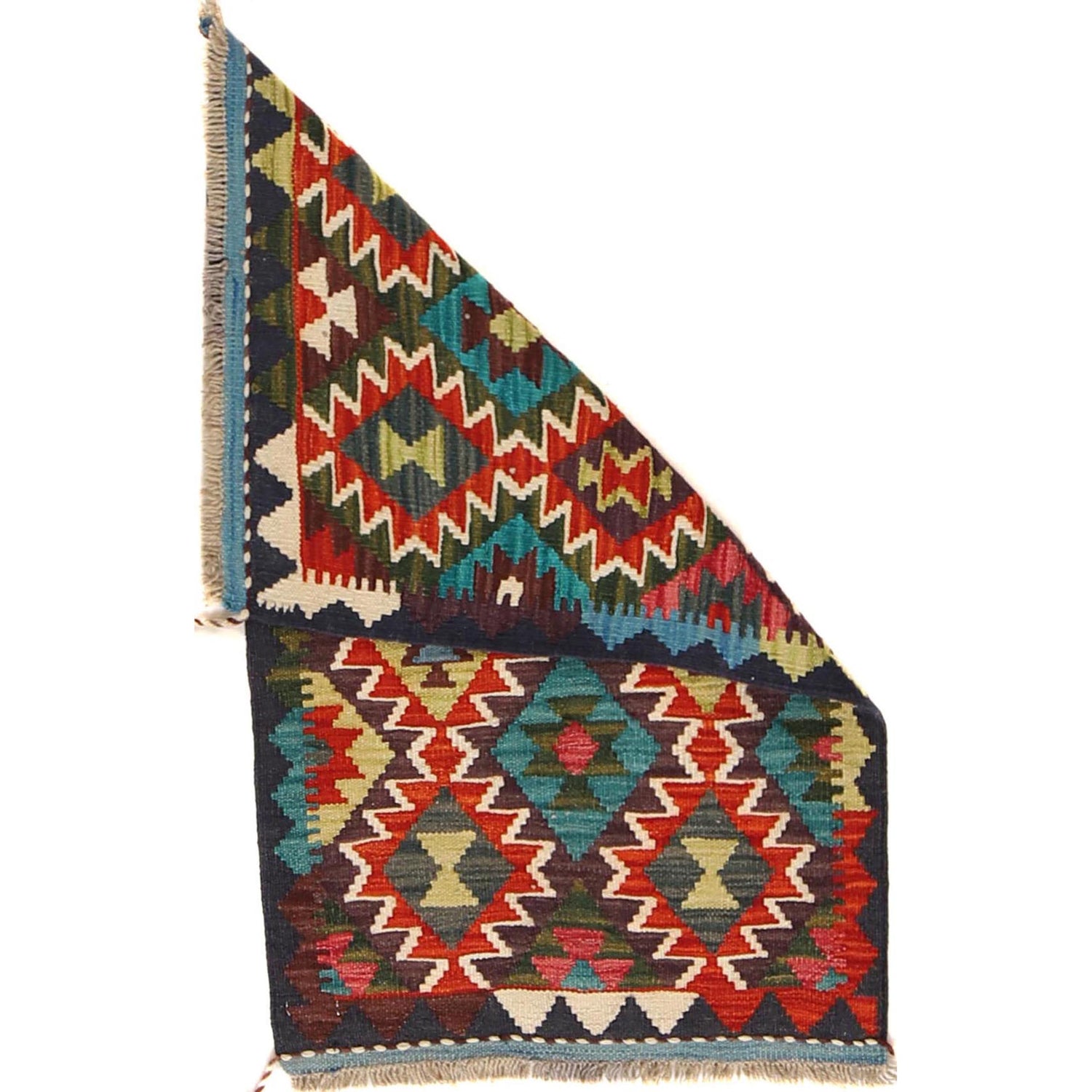 Handmade Vegetable Kelim 1' 10 x 3' 0" ft / 57 x 91 cm - No. W30351