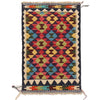 Hand Woven Wool Kelim 2' 0 x 3' 1" ft / 62 x 93 cm - No. W30363