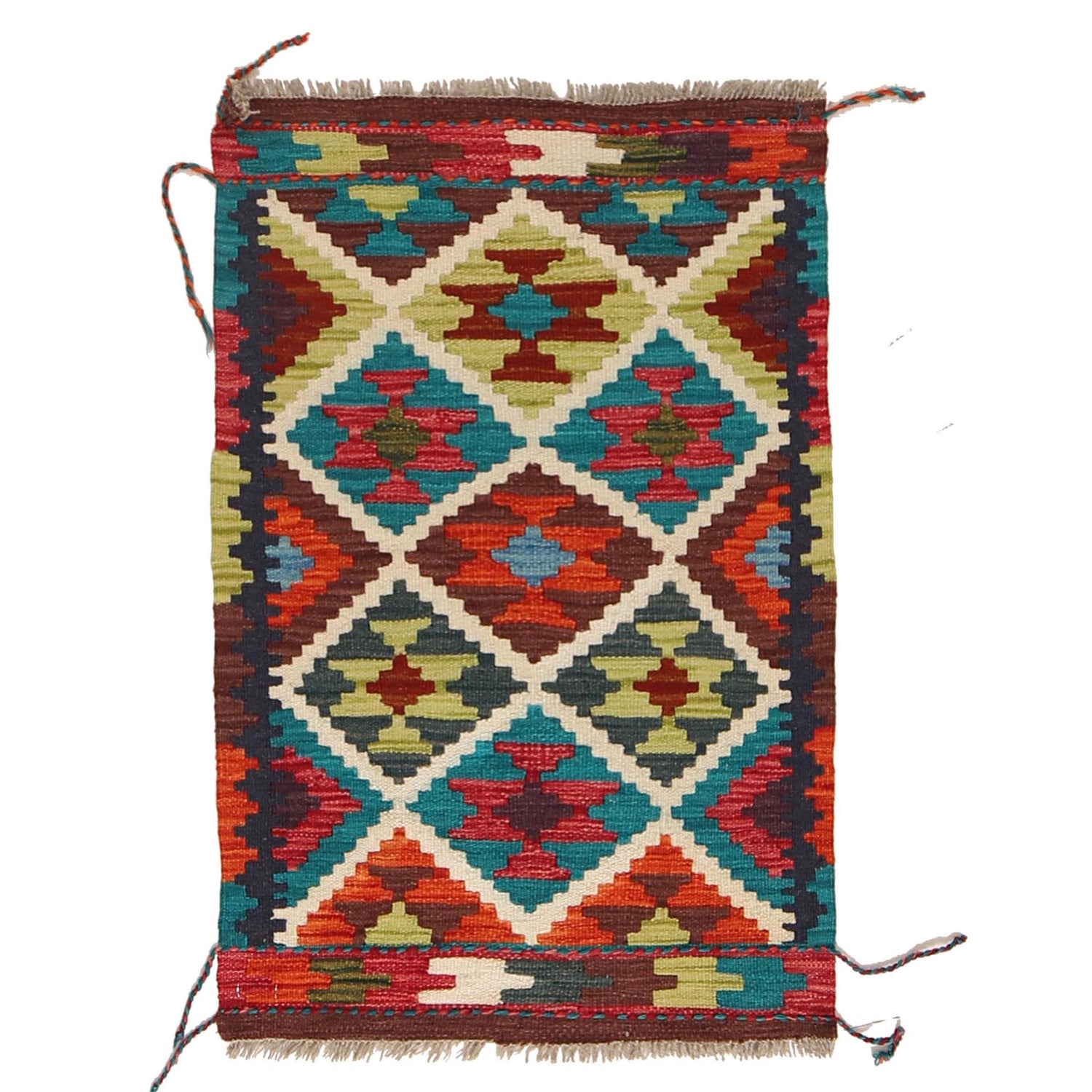Small Size Chobi Kilim 2' 0 x 3' 0" ft / 60 x 91 cm - No. W30371