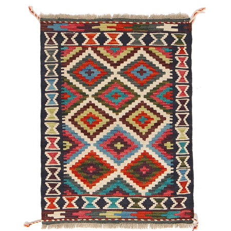 Small Size Chobi Kilim 2' 0 x 2' 11" ft / 61 x 88 cm - No. W30373