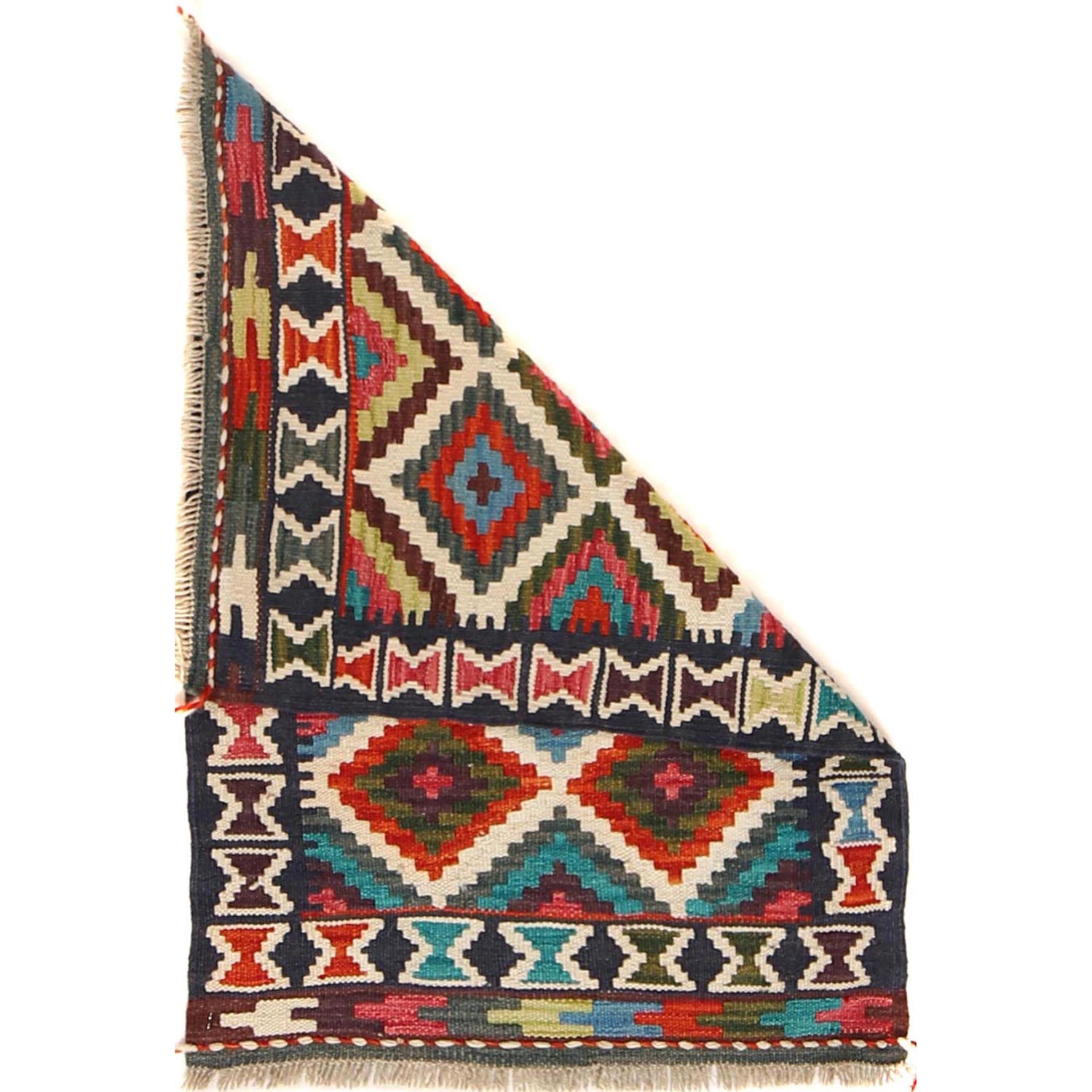 Small Size Chobi Kilim 2' 0 x 2' 11" ft / 61 x 88 cm - No. W30373
