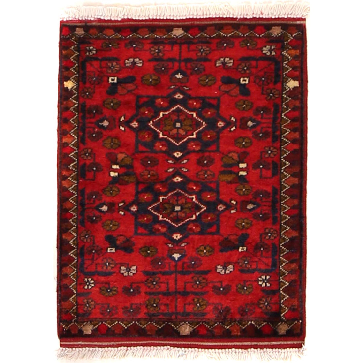 Handmade Door Mat 1' 5" x 1' 11" ft / 43 x 58 cm - No. W30397