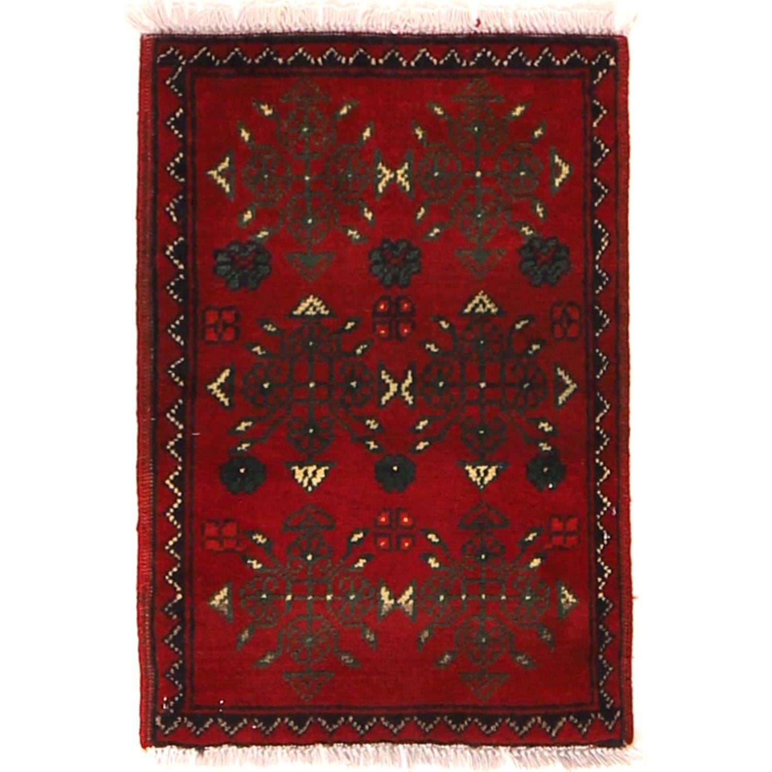 Handmade Door Mat 1' 4" x 2' 0" ft / 41 x 60 cm - No. W30400