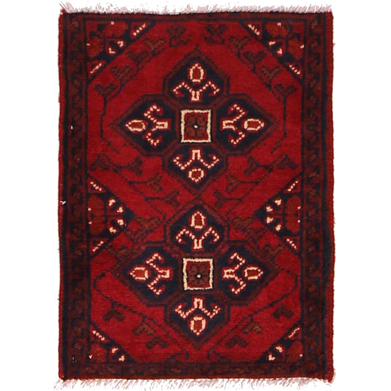 Handmade Door Mat 1' 6" x 1' 11" ft / 45 x 58 cm - No. W30417