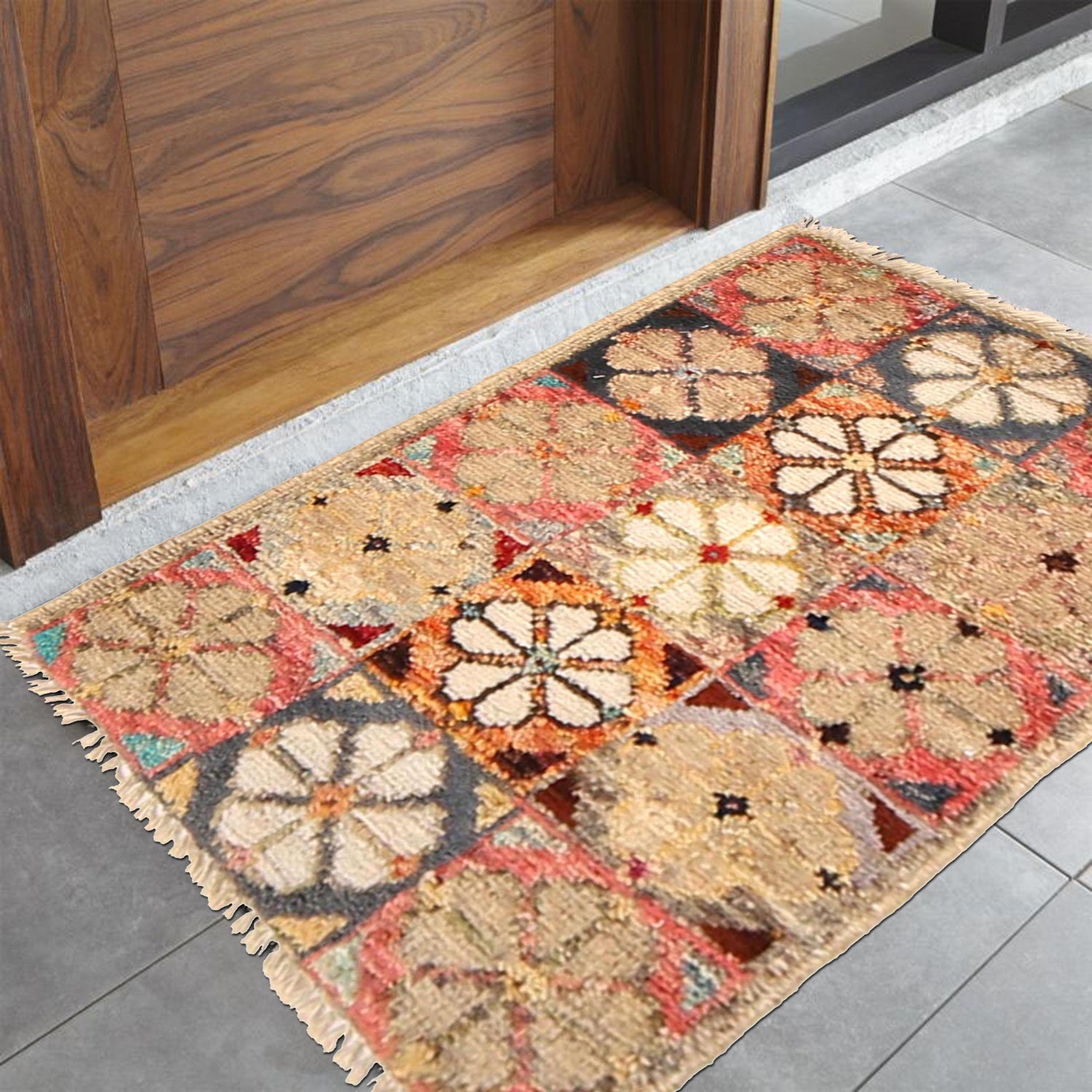 Multi Color Doormat 1' 6" x 2' 0" ft / 45 x 61 cm - No. W30428