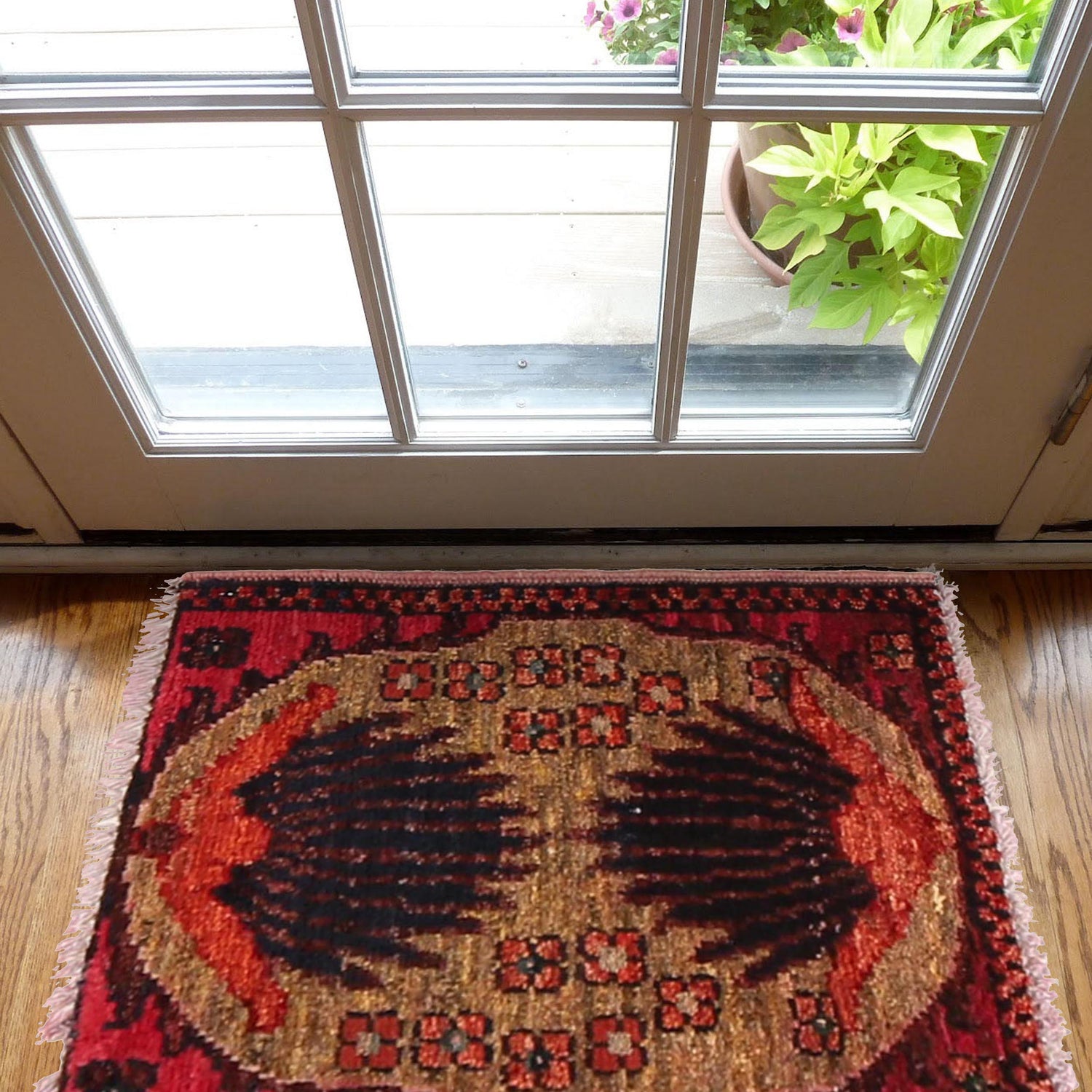 Handmade Doormats 1' 6" x 1' 10" ft / 45 x 55 cm - No. W30439