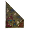 Hand-Knotted Afghan War Carpet 2' 0" x 2' 11" ft / 62 x 90 cm - No. W30699