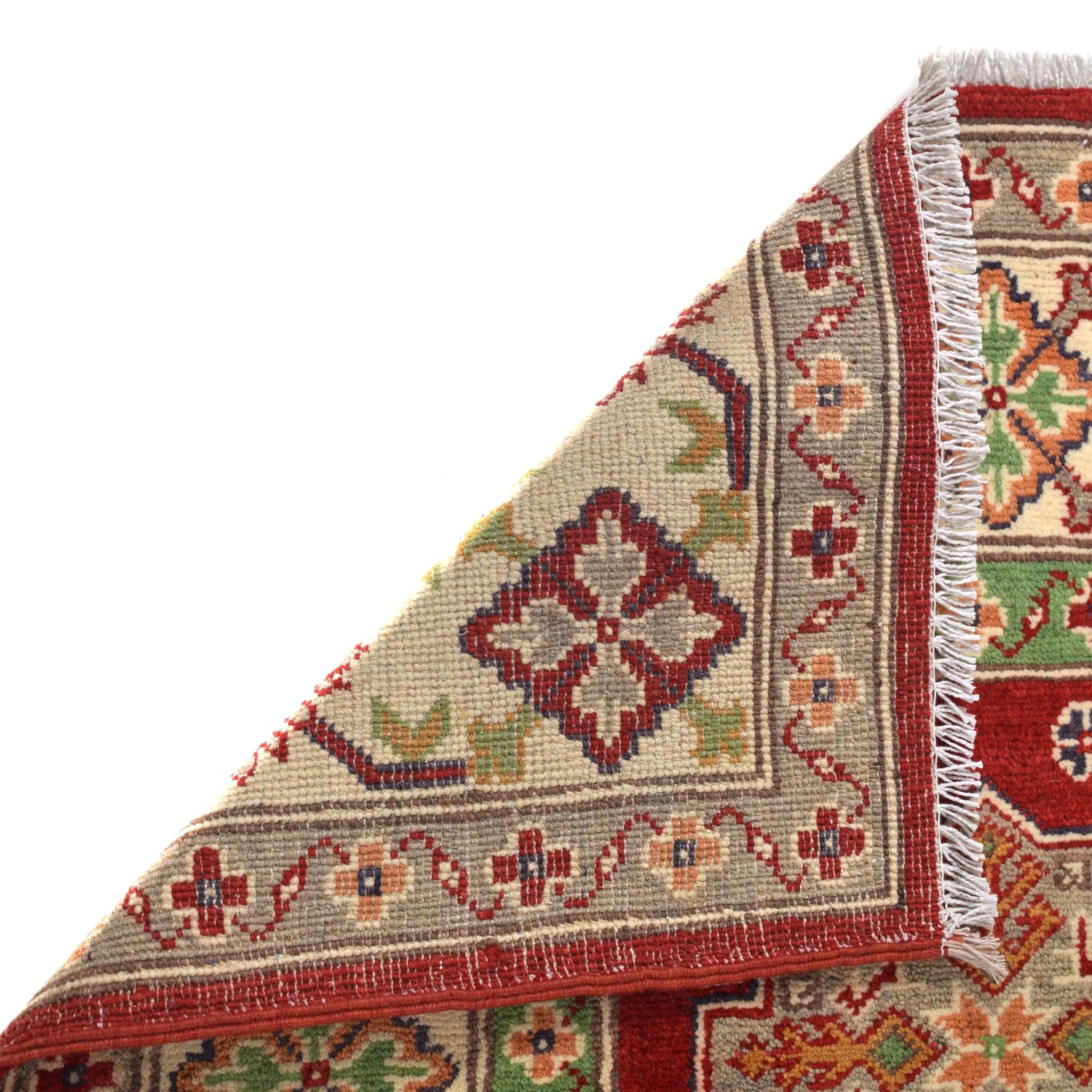 Handmade Kazak Area Rug 5' 1" x 6' 8" ft / 156 x 202 cm - No. W30842