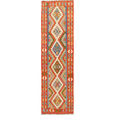 Long Kilim Runner 2' 10" x 9' 7" ft / 80 x 291 cm - No. W30862