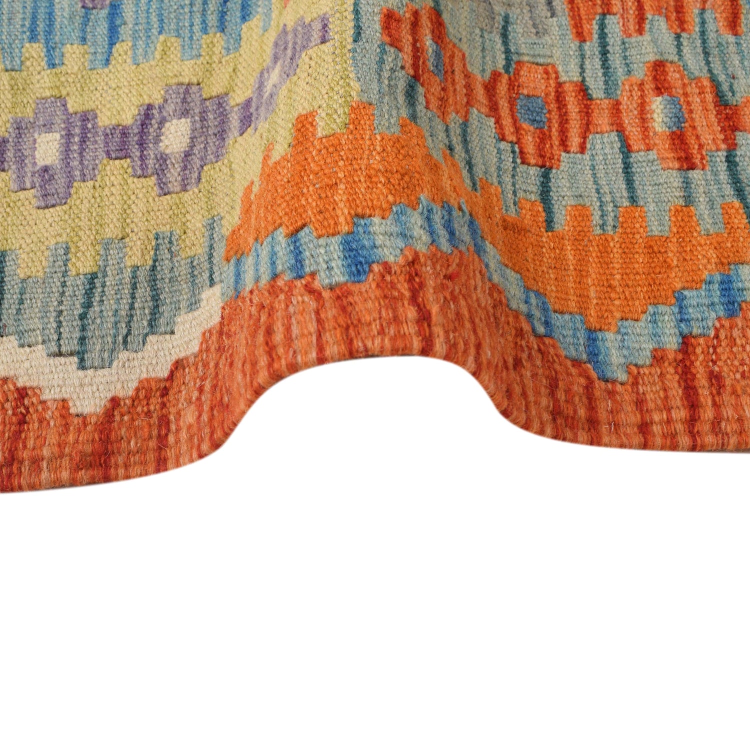 Hand Made Afghan Kilim Runner 2' 9" x 9' 7" ft / 83 x 291 cm - No. W30865