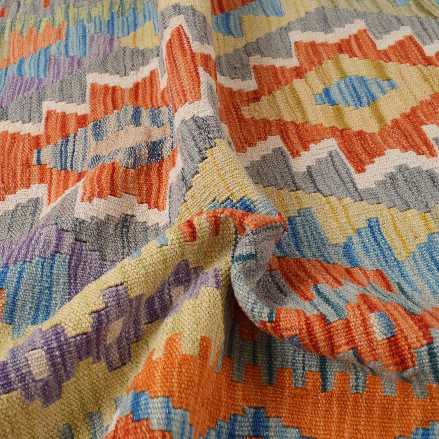 Hand Made Afghan Kilim Runner 2' 9" x 9' 7" ft / 83 x 291 cm - No. W30865