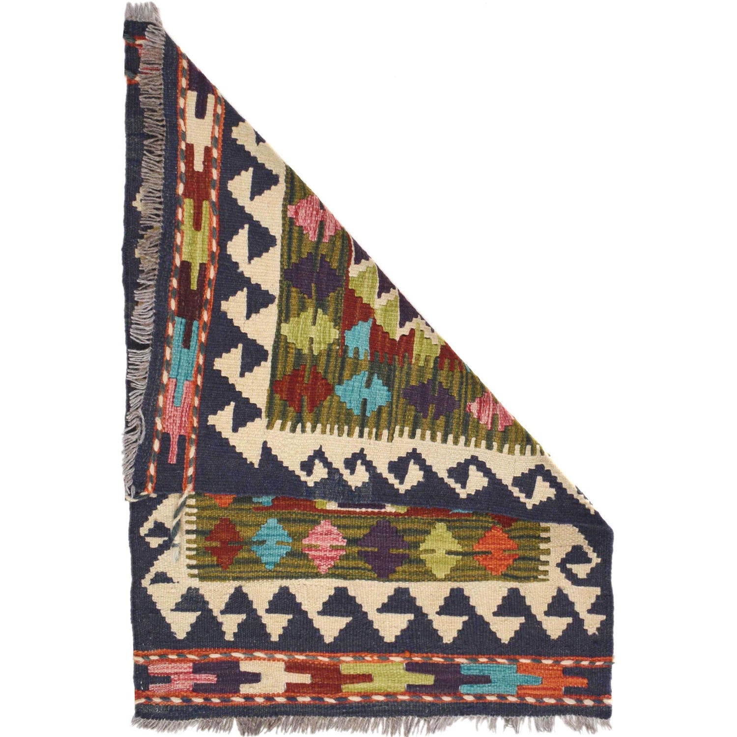 Handmade Vegetable Kelim 2' 0 x 2' 9" ft / 60 x 84 cm - No. W30886