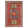 Oriental Kazak Rug 3' 10" x 5' 11" ft / 117 x 179 cm - No. W34027