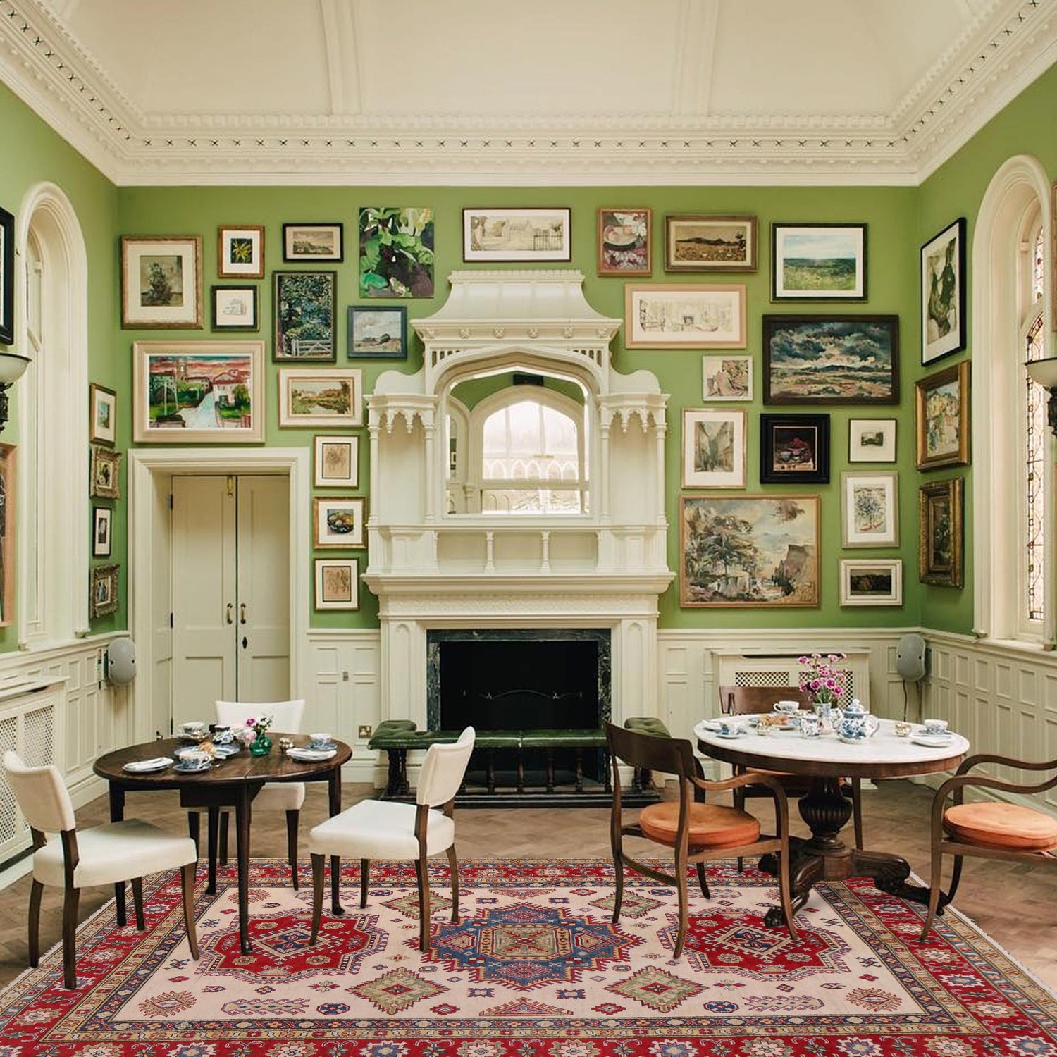 Handmade Kazak Area Rug 6' 5" x 10' 4" ft / 196 x 314 cm - No. W34029