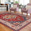 Hand knotted Kazak Carpet 4' 1" x 5' 9" ft / 124 x 176 cm - No. W34030