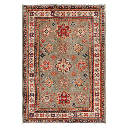 Oriental Kazak Rug 4' 11" x 5' 11" ft / 150 x 180 cm - No. W34033