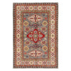 Hand Knotted Kazak Oriental Rug 4' 3" x 5' 9" ft / 129 x 176 cm - No. W34034