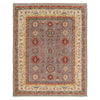 Gray Kazak Rug 7' 10" x 9' 7" ft / 239 x 291 cm - No. W34036