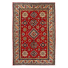 Hand knotted Kazak Carpet 4' 0" x 6' 0" ft / 121 x 182 cm - No. W34047