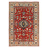 Hand knotted Kazak Carpet 4' 1" x 6' 0" ft / 125 x 183 cm - No. W34048