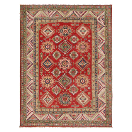 Hand knotted Kazak Rugs 5' 0" x 6' 9" ft / 152 x 205 cm - No. W34049