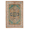Handmade Kazak Area Rug 3' 9" x 5' 10" ft / 115 x 178 cm - No. W34056