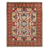 Handmade Kazak Area Rug 4' 11" x 6' 4" ft / 150 x 192 cm - No. W34058
