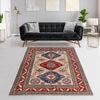 Hand knotted Kazak Carpet 5' 0" x 6' 4" ft / 152 x 193 cm - No. W34065