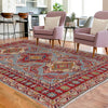 Hand knotted Kazak Carpet 3' 11" x 5' 5" ft / 120 x 166 cm - No. W34068