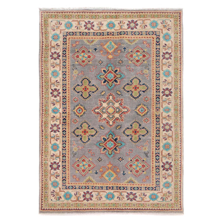 Oriental Kazak Rug 4' 0" x 5' 8" ft / 122 x 173 cm - No. W34070
