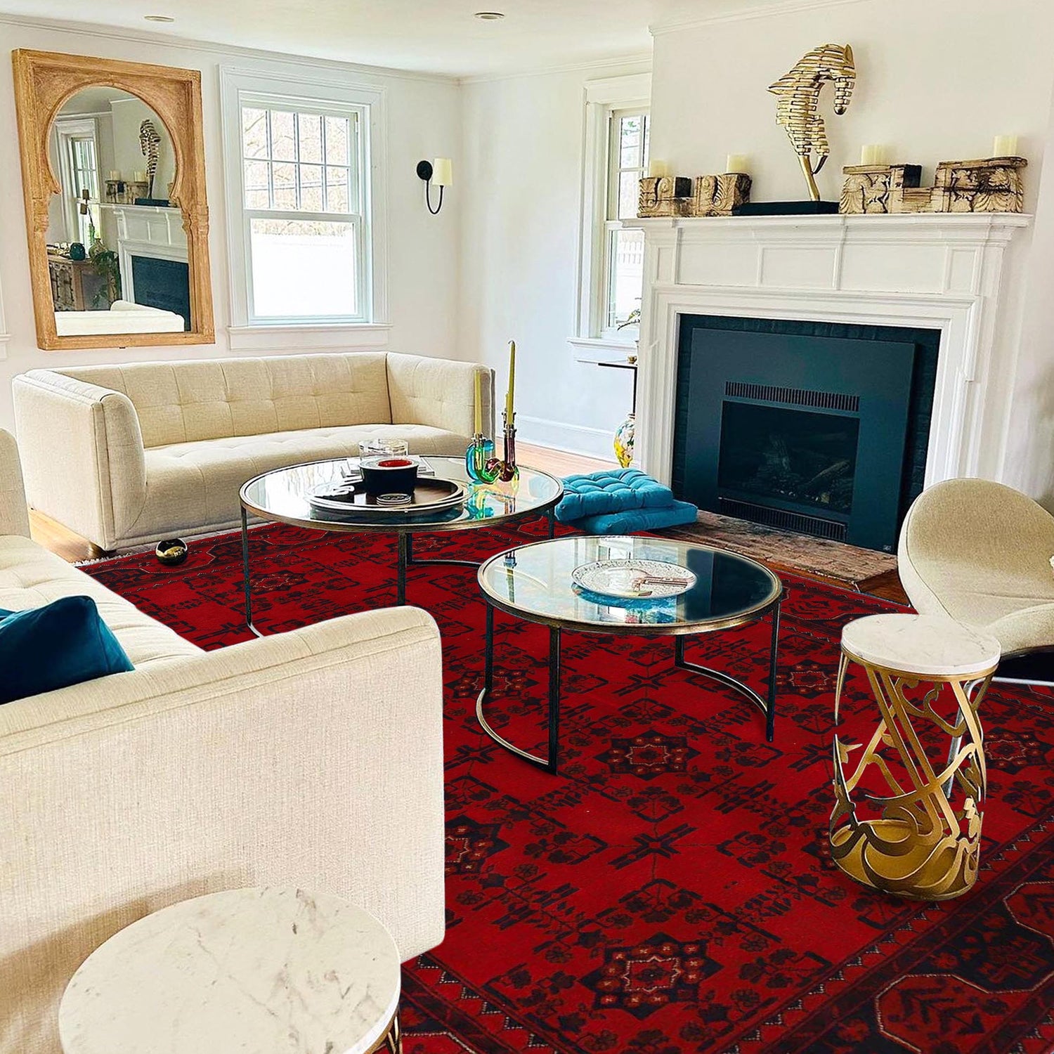 Oriental Khal Mohammadi Rug 6' 4" x 9' 5" ft / 194 x 287 cm - No. W34086