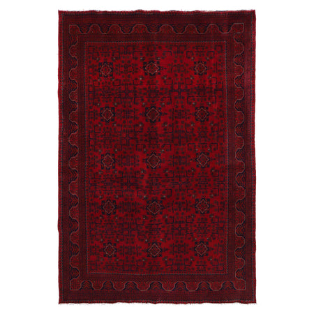 Handwoven Khal Mohammadi Afghan Carpet 6' 4" x 9' 9" ft / 193 x 297 cm - No. W34091