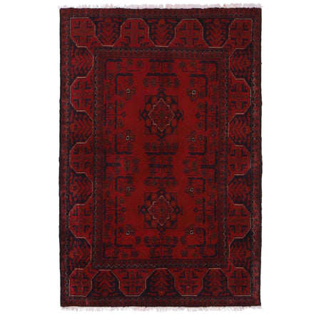 Handmade Khal Mohammadi Area Rug 3' 4" x 4' 11" ft / 102 x 150 cm - No. W34107