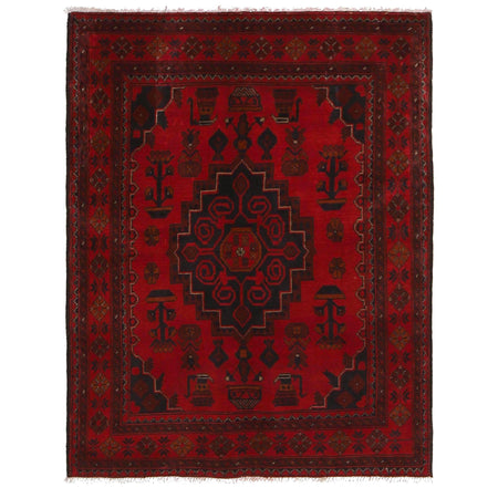 Afghan Khal Mohammadi Rug 3' 5" x 4' 11" ft / 105 x 149 cm - No. W34111