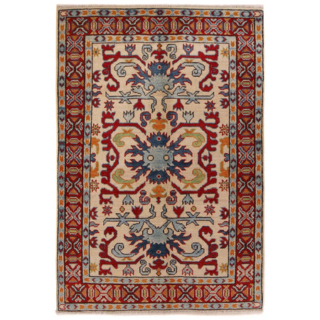Hand knotted Kazak Rugs 3' 3" x 5' 1" ft / 100 x 155 cm - No. W34122