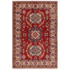 Red Color Kazak Rug 3' 2" x 4' 11" ft / 97 x 150 cm - No. W34123
