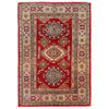 Hand Knotted Kazak Oriental Rug 3' 3" x 5' 2" ft / 99 x 158 cm - No. W34130