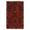 Red Color Baluchi Rug 2' 9" x 4' 5" ft / 85 x 135 cm - No. W34215