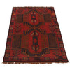 Red Color Baluchi Rug 2' 9" x 4' 5" ft / 85 x 135 cm - No. W34215