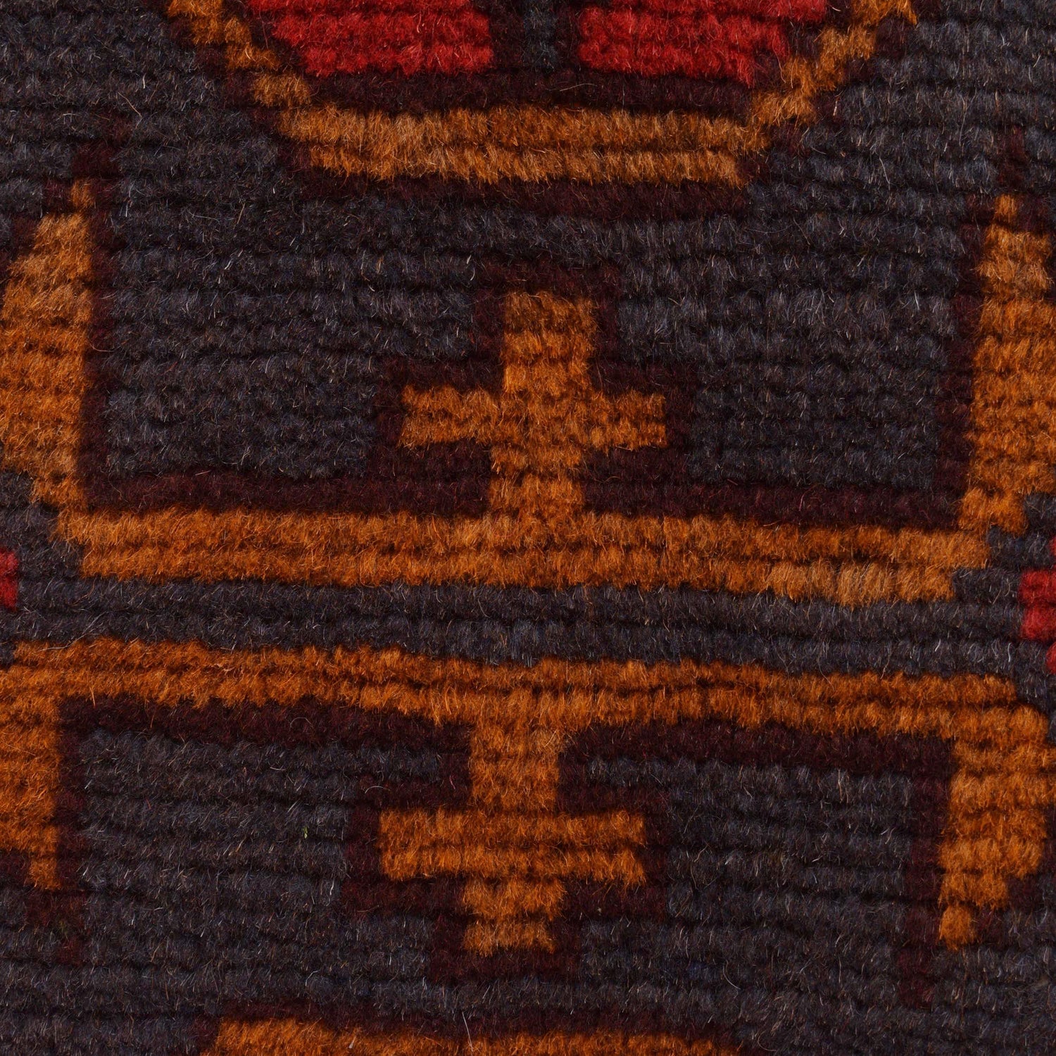 Red Color Baluchi Rug 2' 9" x 4' 5" ft / 85 x 135 cm - No. W34215