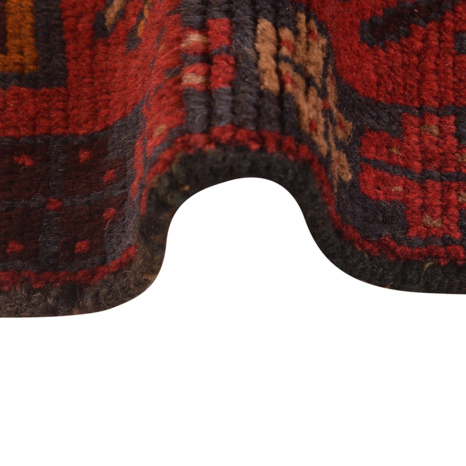 Red Color Baluchi Rug 2' 9" x 4' 5" ft / 85 x 135 cm - No. W34215