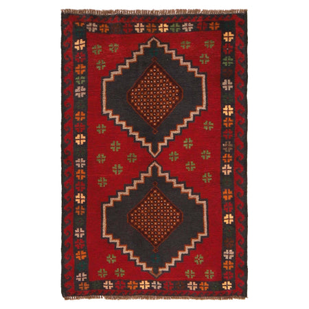 Traditional Baloch Rug 2' 11" x 4' 8" ft / 90 x 143 cm - No. W34216