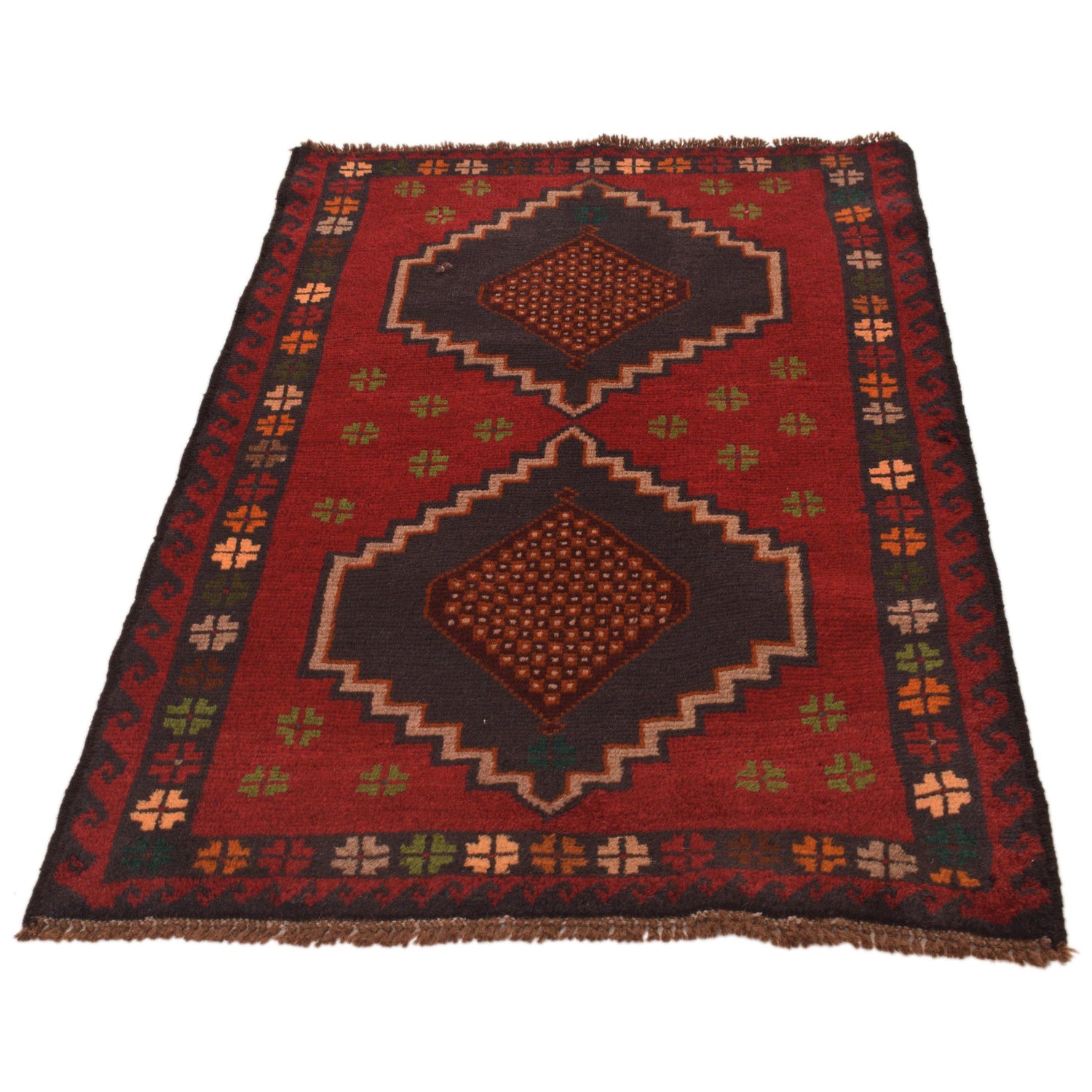 Traditional Baloch Rug 2' 11" x 4' 8" ft / 90 x 143 cm - No. W34216