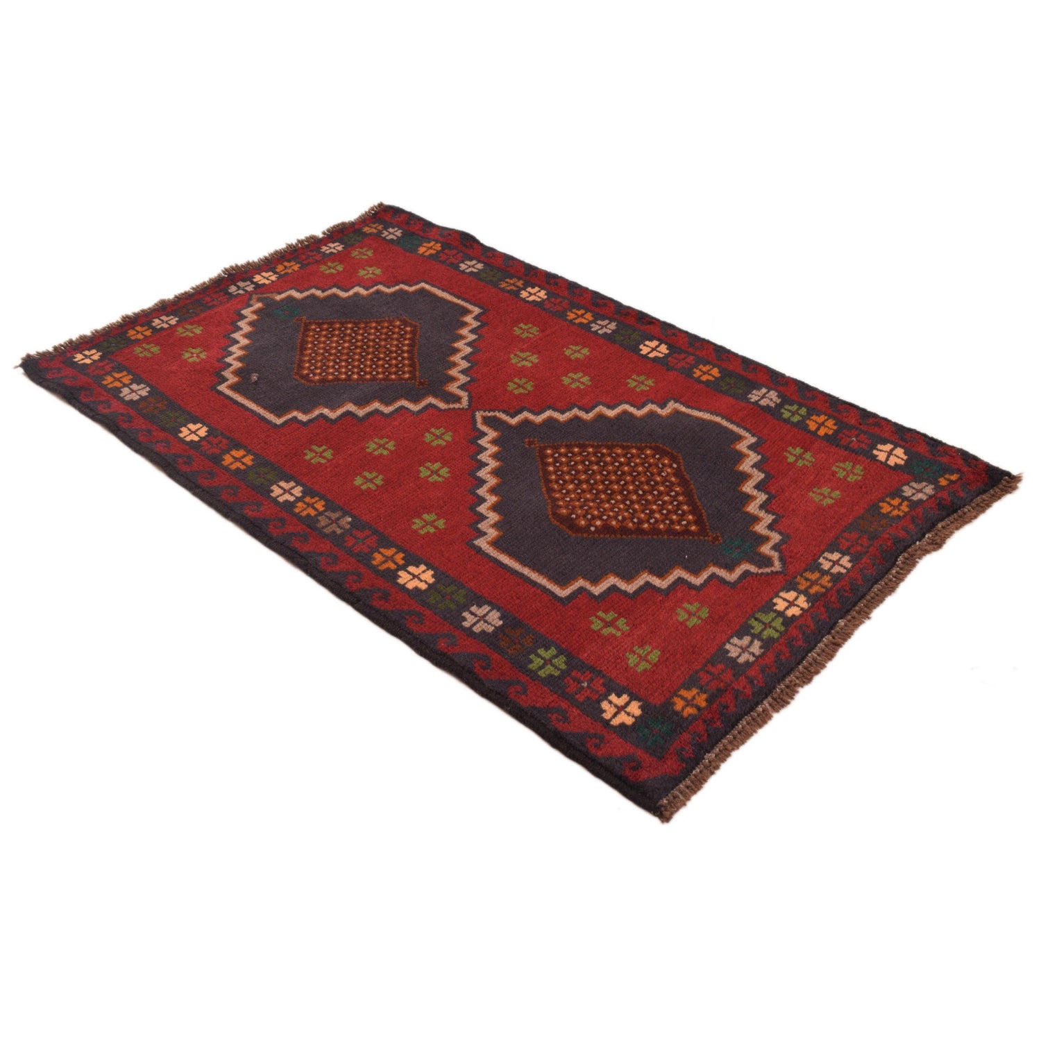 Traditional Baloch Rug 2' 11" x 4' 8" ft / 90 x 143 cm - No. W34216