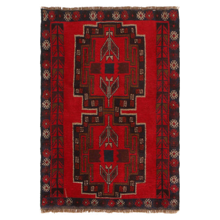 Baluch Small Size Rug 3' 0" x 4' 4" ft / 92 x 133 cm - No. W34219
