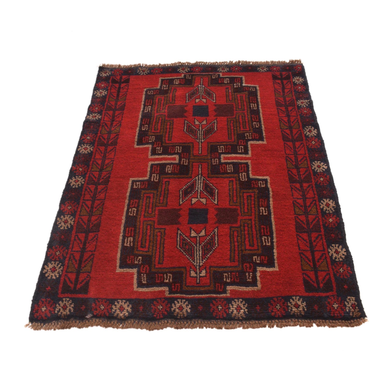 Baluch Small Size Rug 3' 0" x 4' 4" ft / 92 x 133 cm - No. W34219