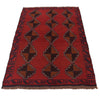 Red Color Baluchi Rug 2' 10" x 4' 6" ft / 86 x 137 cm - No. W34220