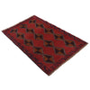 Red Color Baluchi Rug 2' 10" x 4' 6" ft / 86 x 137 cm - No. W34220