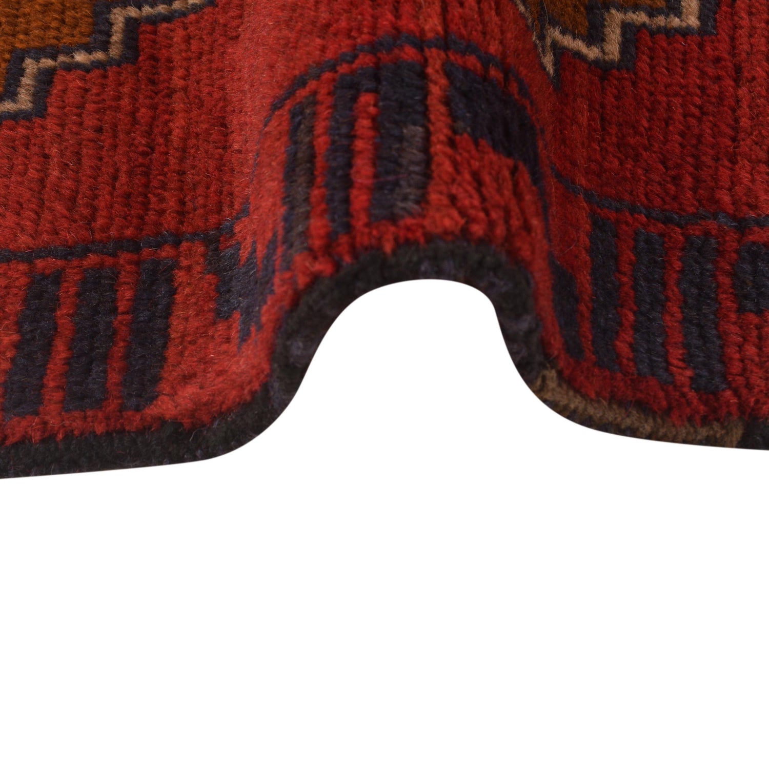 Red Color Baluchi Rug 2' 10" x 4' 6" ft / 86 x 137 cm - No. W34220